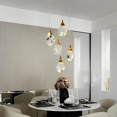 Luxury Staircase Chandelier Modern Spiral Crystal High Ceiling Light - Cyran Lamps