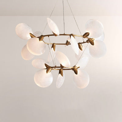 Lyla Floating Disc Chandelier - Cyran Lamps