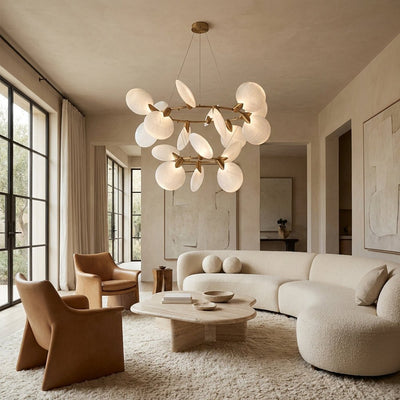 Lyla Floating Disc Chandelier - Cyran Lamps