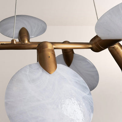Lyla Nimbus Round Chandelier - Cyran Lamps