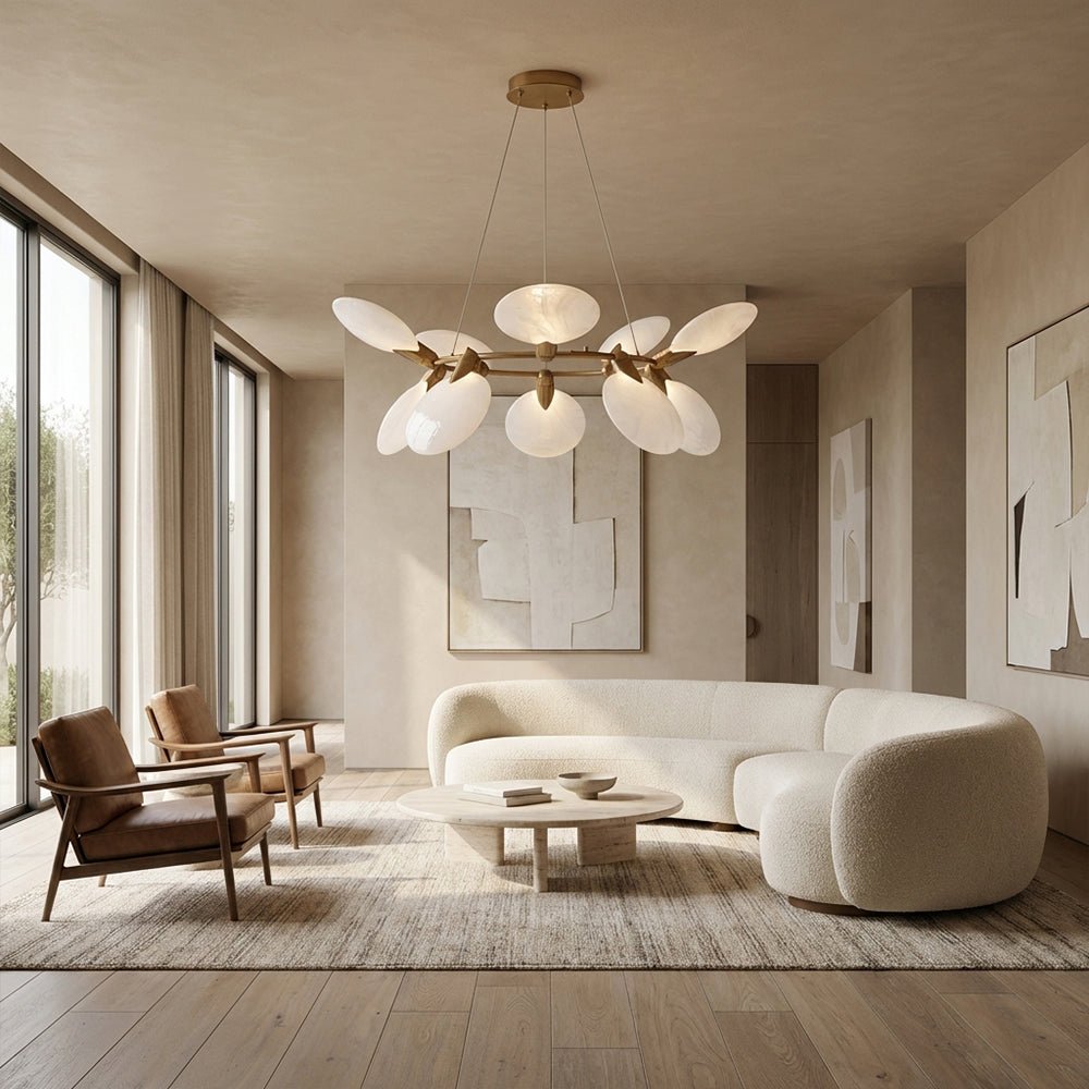 Lyla Nimbus Round Chandelier - Cyran Lamps