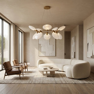 Lyla Nimbus Round Chandelier - Cyran Lamps
