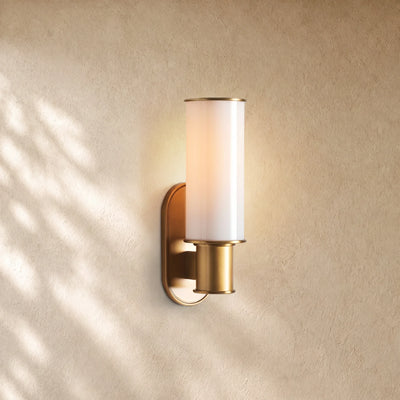 Harlins Milk Glass Wall Sconce