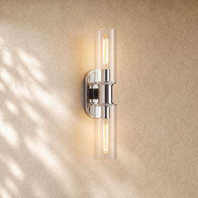 Harlins Clear Glass 2-Light Wall Sconce