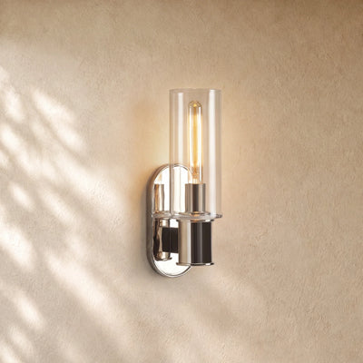 Harlins Clear Glass Wall Sconce