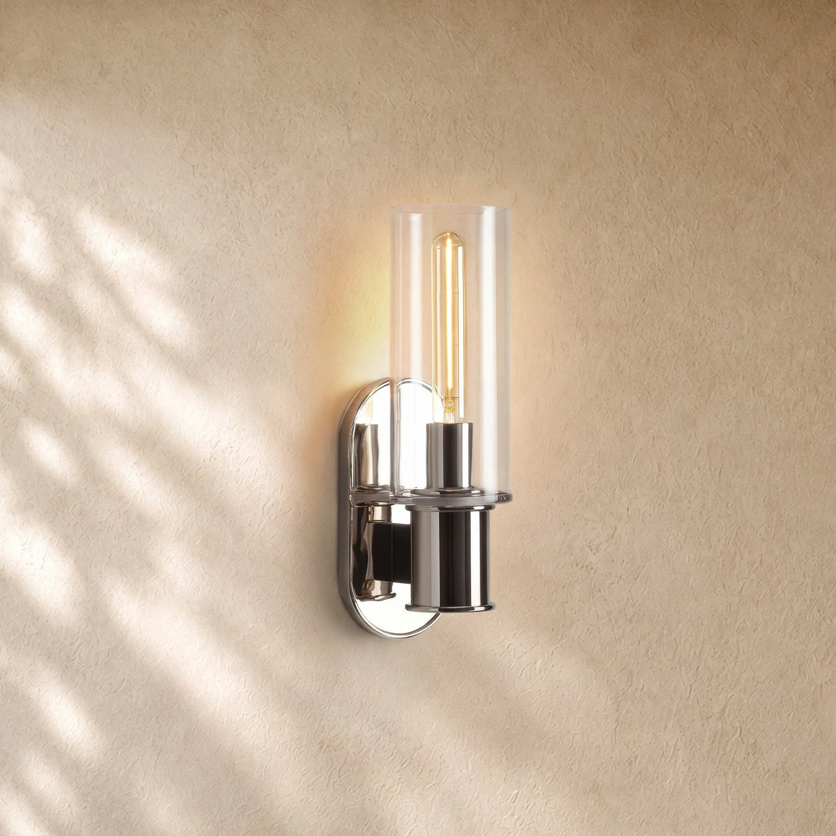 Harlins Clear Glass Wall Sconce