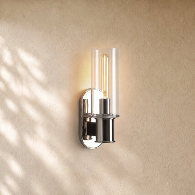 Harlins Clear Glass Wall Sconce