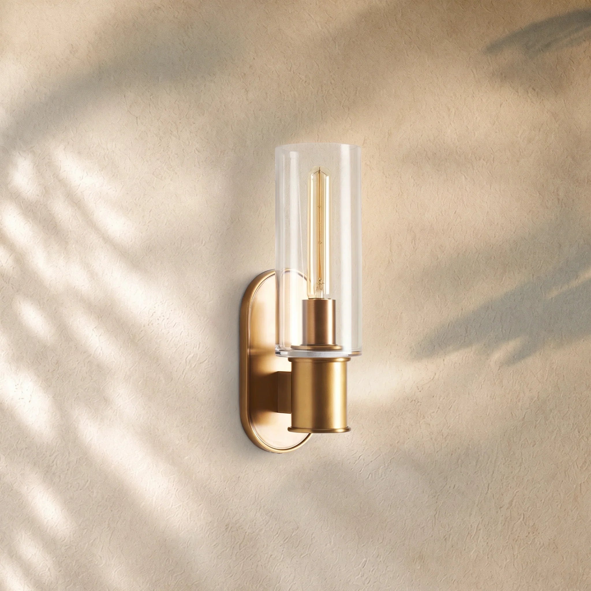 Harlins Clear Glass Wall Sconce