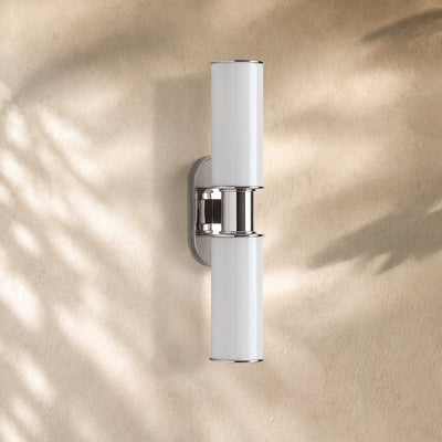 Harlins Modern Milk Glass 2-Light Wall Sconce