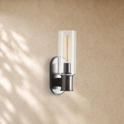 Harlins Clear Glass Wall Sconce