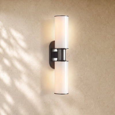 Harlins Modern Milk Glass 2-Light Wall Sconce