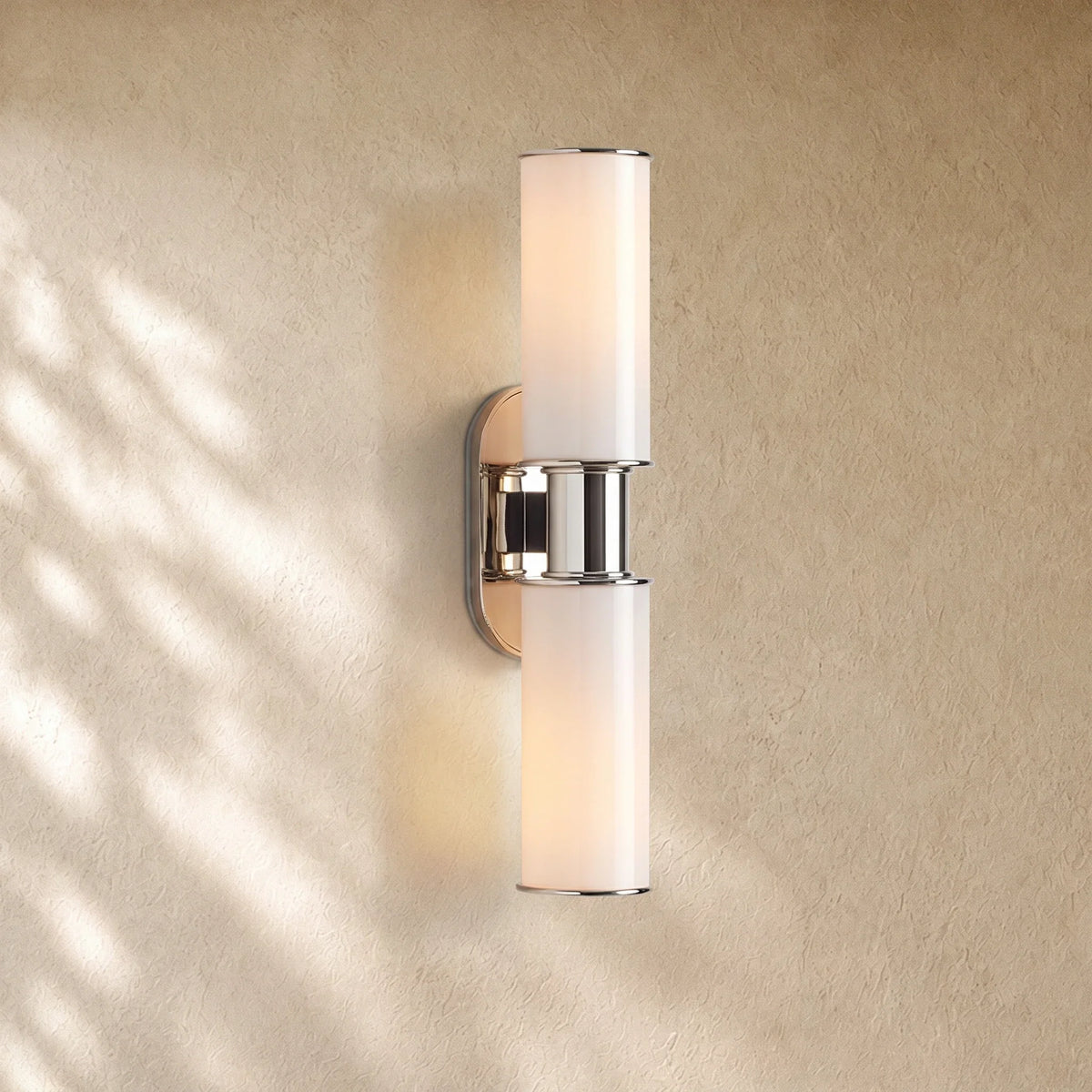 Harlins Modern Milk Glass 2-Light Wall Sconce