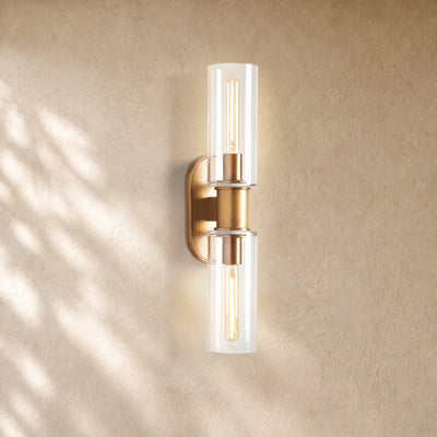 Harlins Clear Glass 2-Light Wall Sconce
