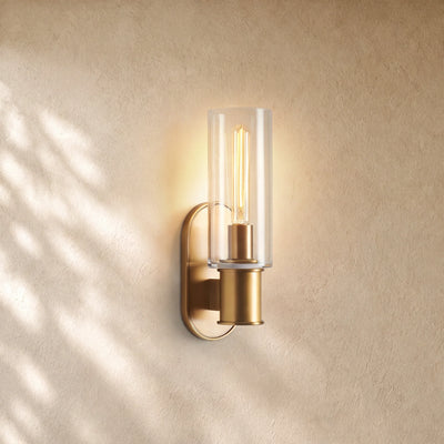 Harlins Clear Glass Wall Sconce