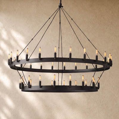 Caminon Vintage 2-Tier Round Chandelier