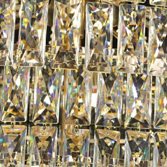 Magnificent Extra Large Foyer Hall Chandelier Tiered Crystal Ceiling Lighting Fixture For Living Room Decor - cyranlamps