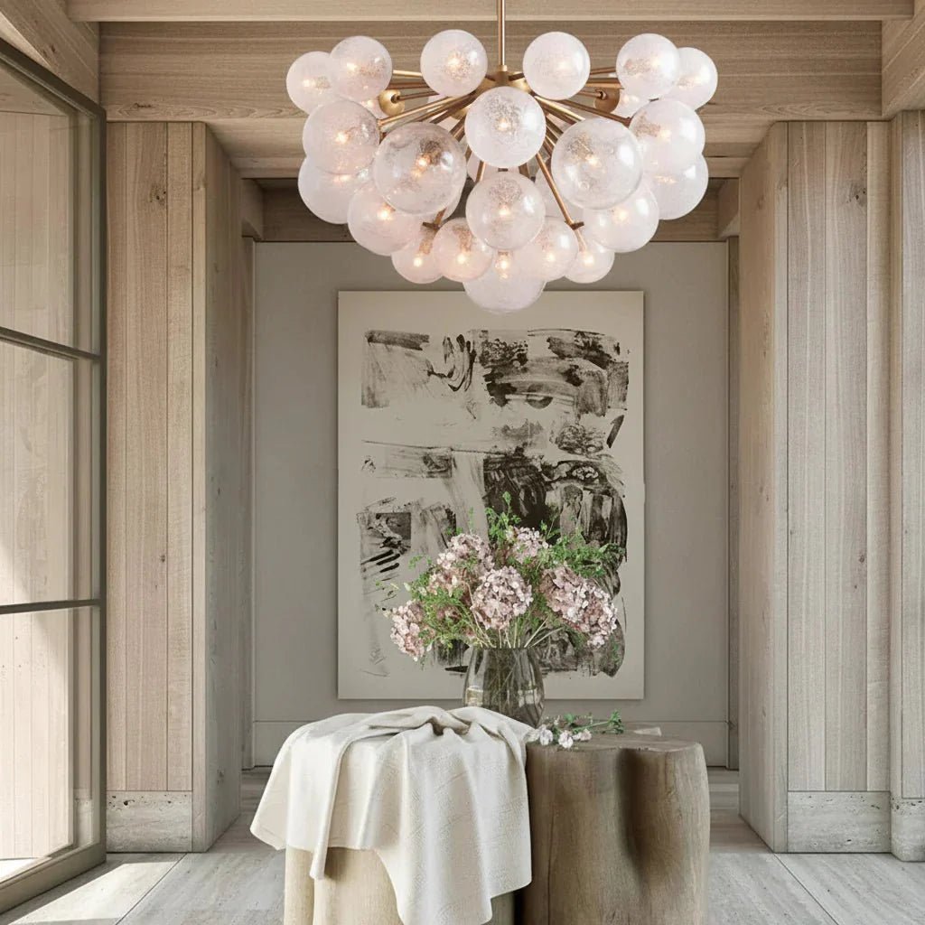 Mandoza Glass Chandelier - Cyran Lamps