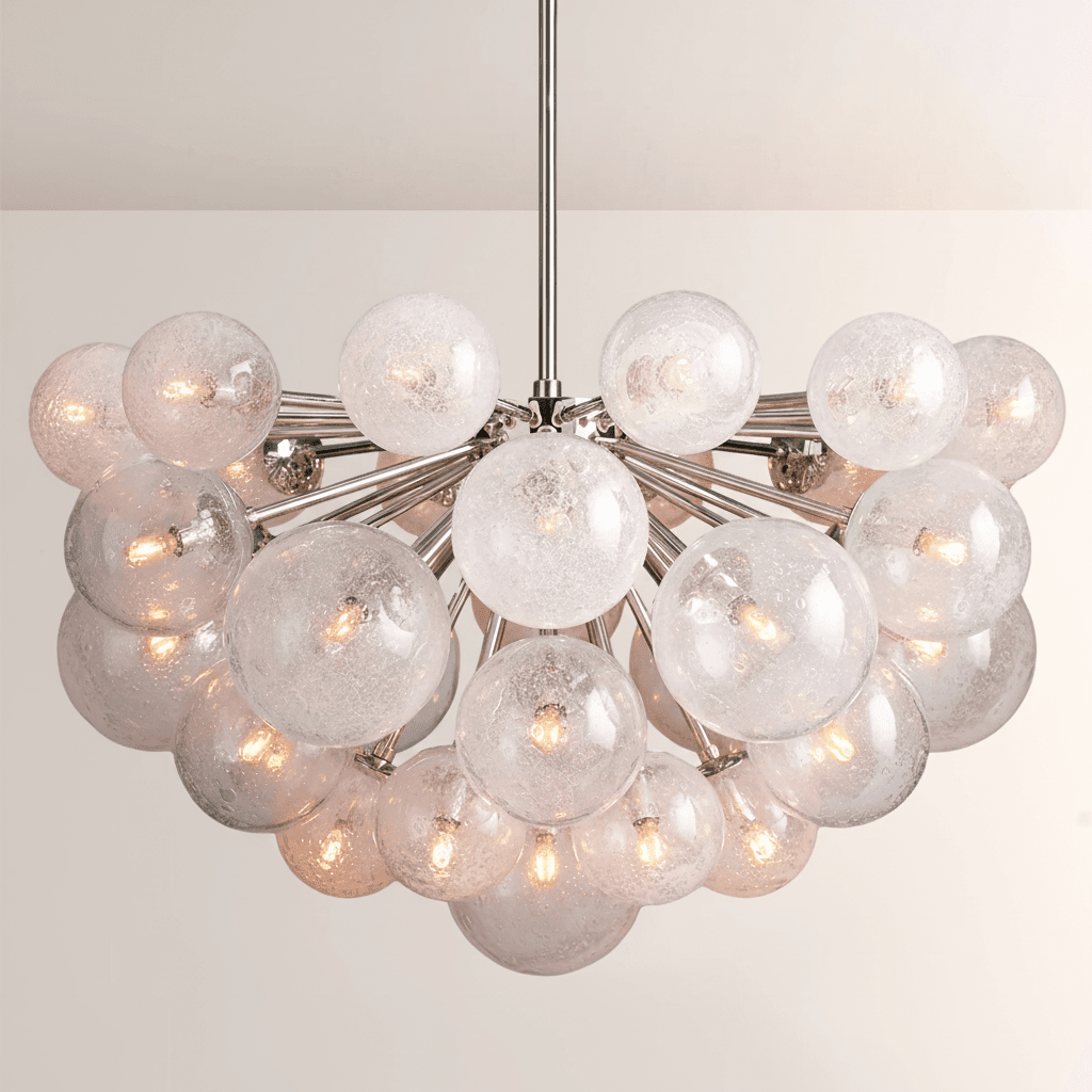 Mandoza Glass Chandelier - Cyran Lamps