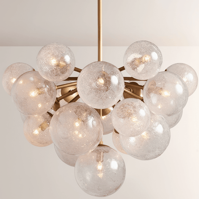 Mandoza Glass Chandelier - Cyran Lamps