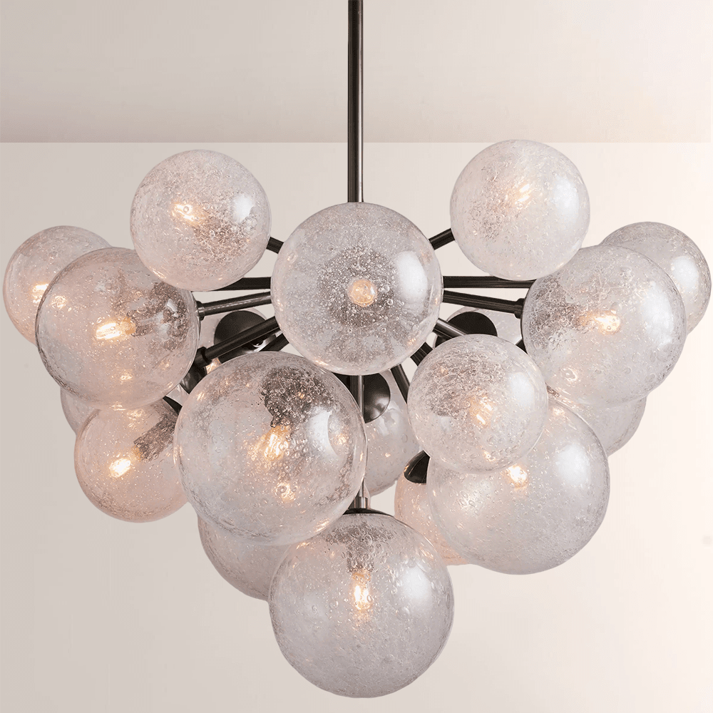 Mandoza Glass Chandelier - Cyran Lamps