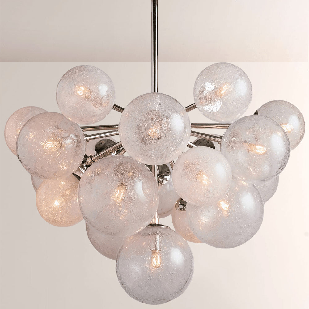 Mandoza Glass Chandelier - Cyran Lamps