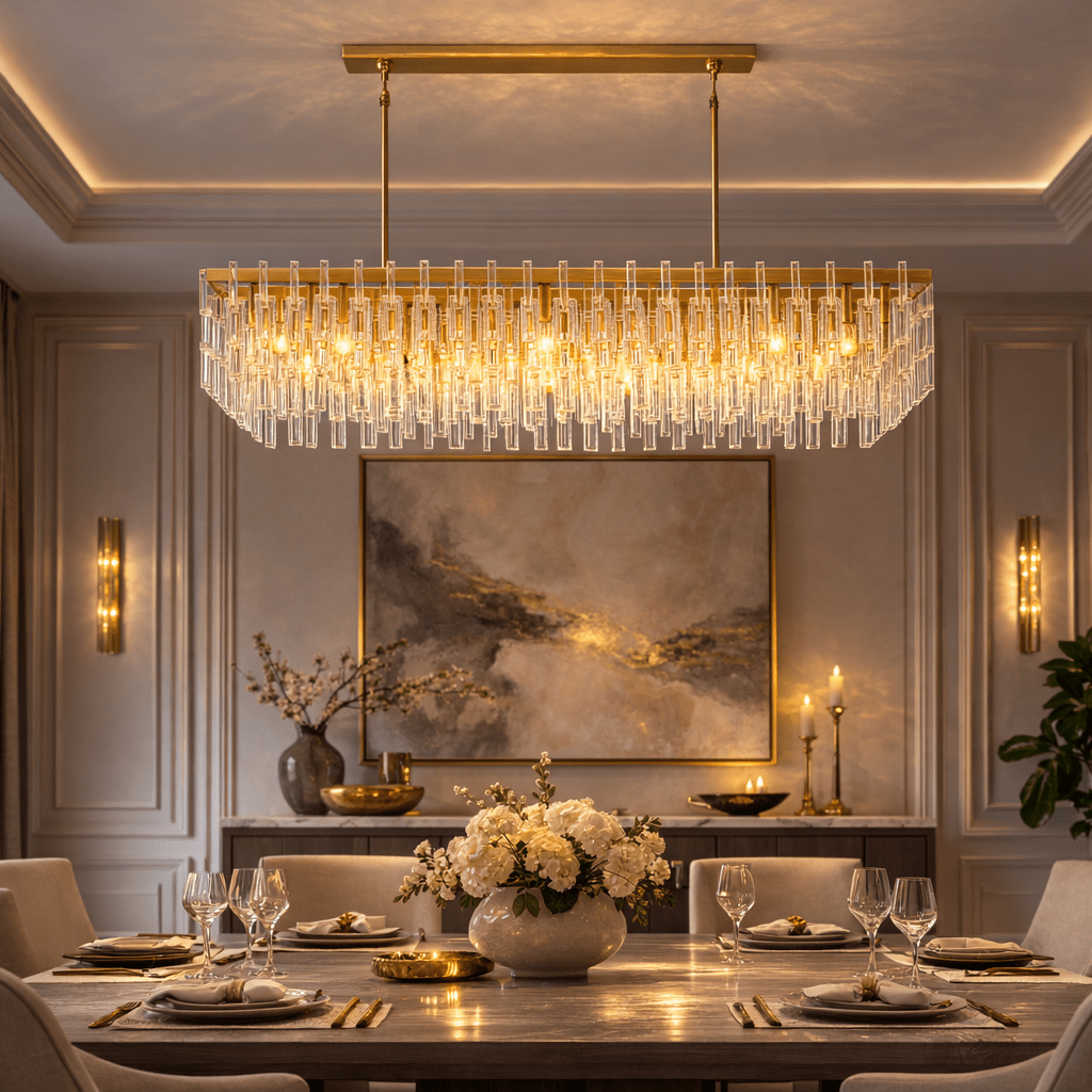 Marignam Rectangular Chandelier - cyranlamps