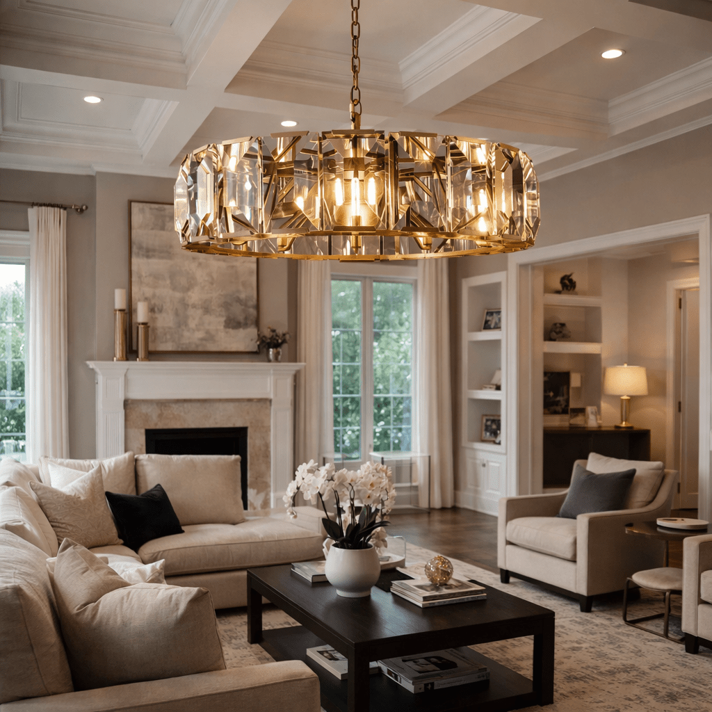 Marlow Crystal Round Chandelier - cyranlighting