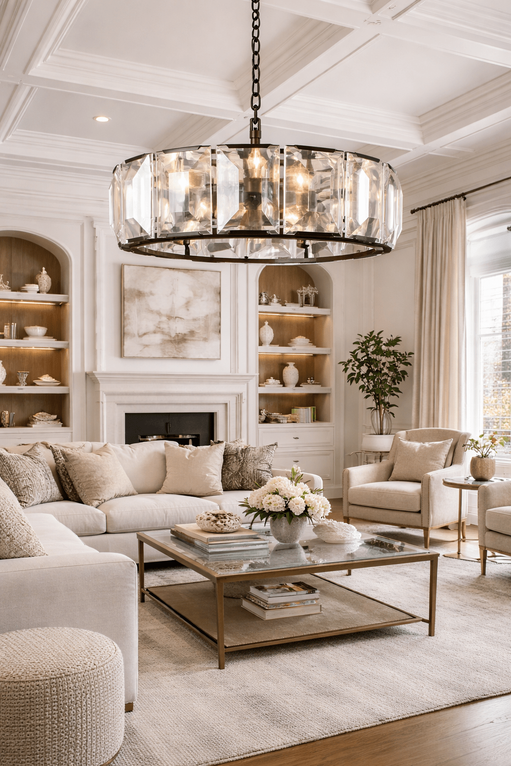 Marlow Crystal Round Chandelier - cyranlighting