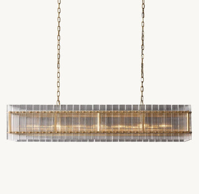 Marquis Rectangular Chandelier 54" - Cyran Lamps