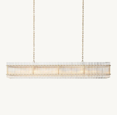 Marquis Rectangular Chandelier 72" - Cyran Lamps