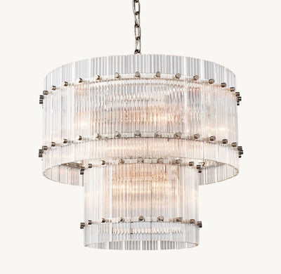 Marquis Two - Tier Round Chandelier 22" - Cyran Lamps
