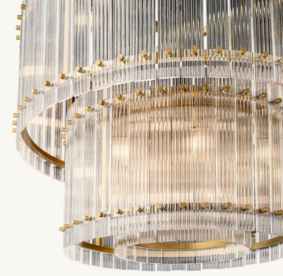 Marquis Two - Tier Round Chandelier 22" - Cyran Lamps