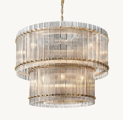 Marquis Two - Tier Round Chandelier 37" - Cyran Lamps