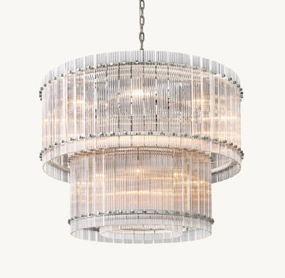Marquis Two - Tier Round Chandelier 37" - Cyran Lamps