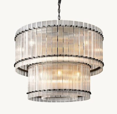 Marquis Two - Tier Round Chandelier 37" - Cyran Lamps