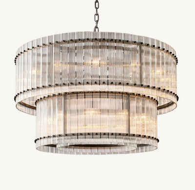Marquis Two - Tier Round Chandelier 48" - Cyran Lamps