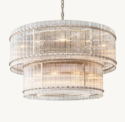 Marquis Two - Tier Round Chandelier 48" - Cyran Lamps