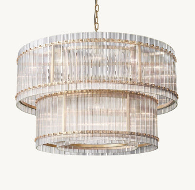 Marquis Two - Tier Round Chandelier 48" - Cyran Lamps