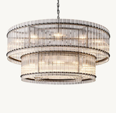 Marquis Two - Tier Round Chandelier 60" - Cyran Lamps