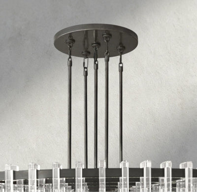 Merlyna Round Chandelier 36", 48", 60" - cyranlighting
