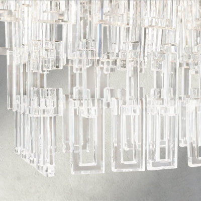 Merlyna Tiered Rectangular Chandelier 60", 72" - cyranlighting