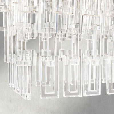 Merlyna Tiered Rectangular Chandelier 60", 72" - cyranlighting