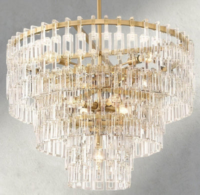 Merlyna Tiered Round Chandelier 36", 48", 60" - cyranlighting