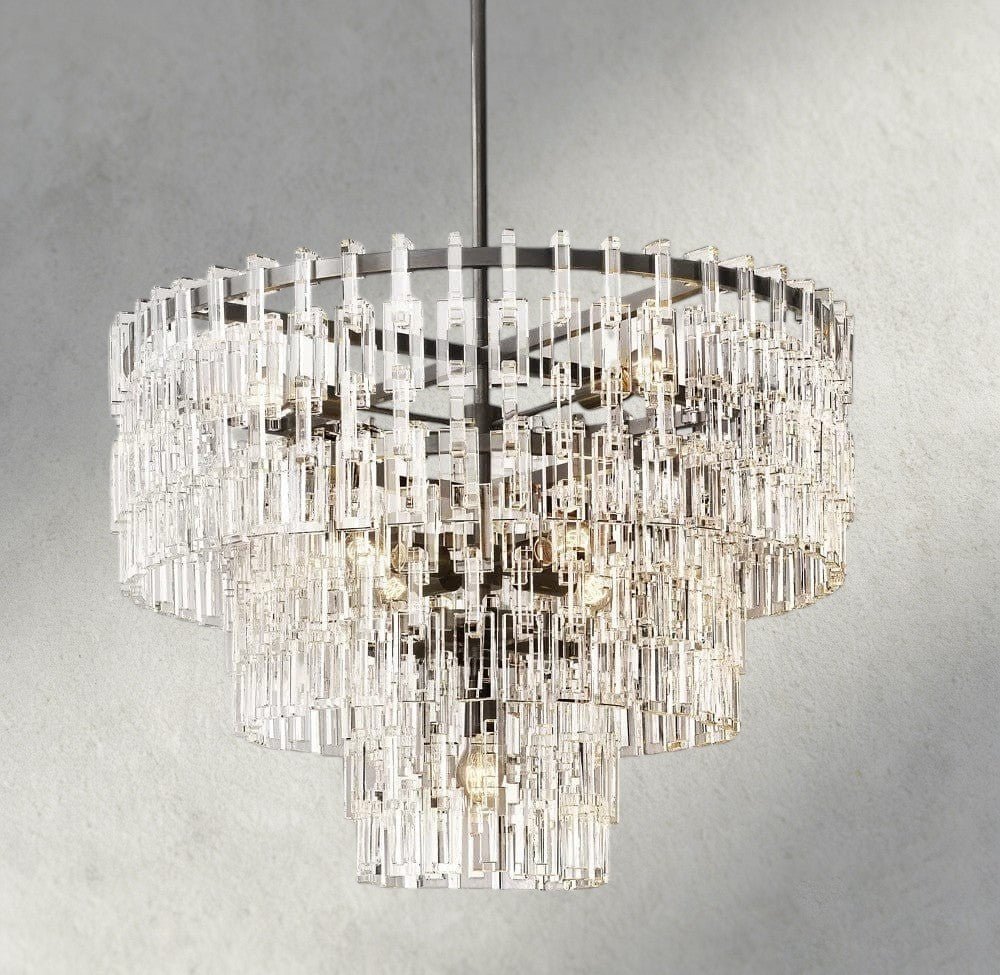 Merlyna Tiered Round Chandelier 36", 48", 60" - cyranlighting