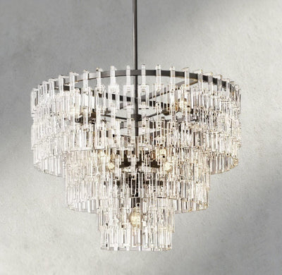 Merlyna Tiered Round Chandelier 36", 48", 60" - cyranlighting