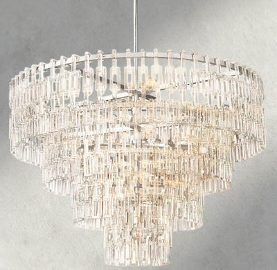 Merlyna Tiered Round Chandelier 36", 48", 60" - cyranlighting