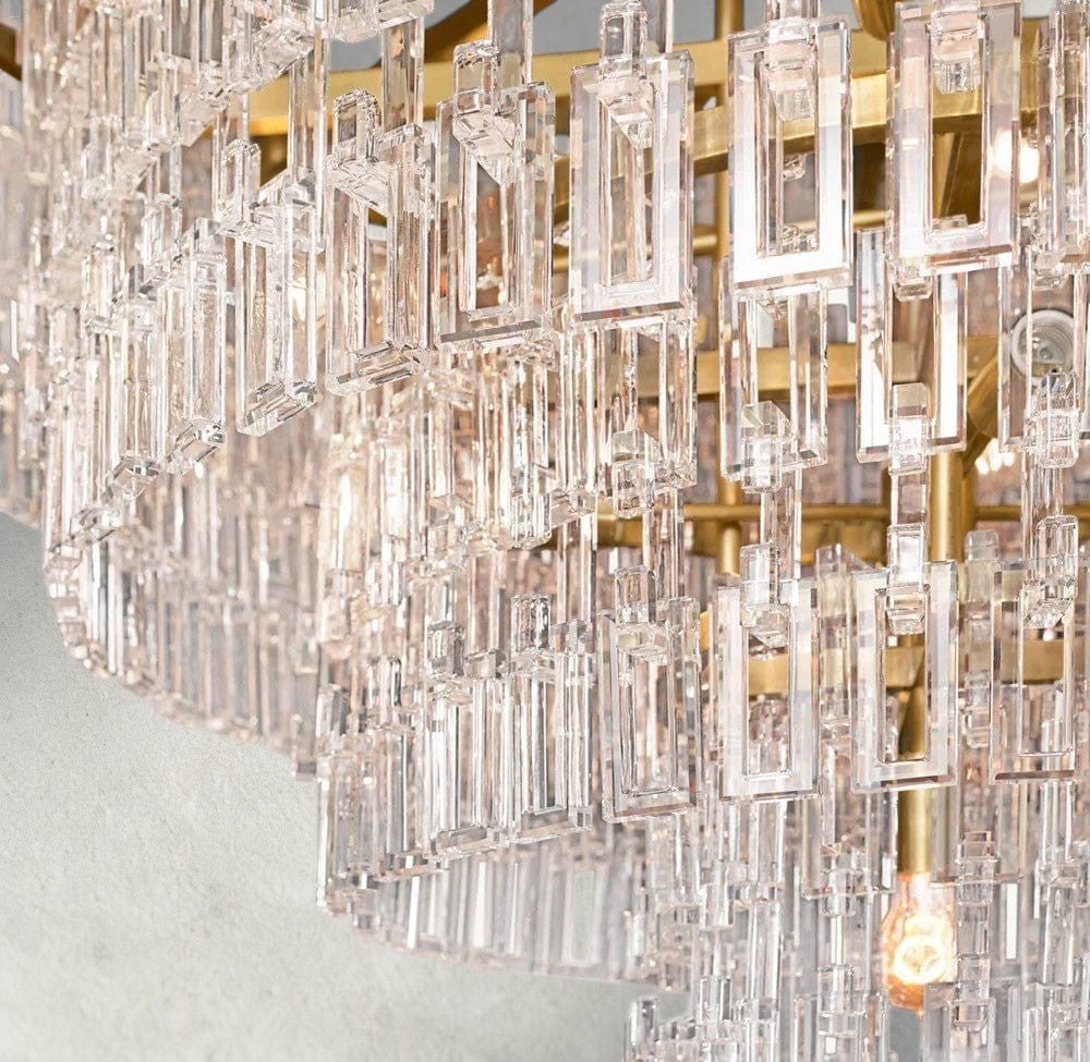 Merlyna Tiered Round Chandelier 36", 48", 60" - cyranlighting