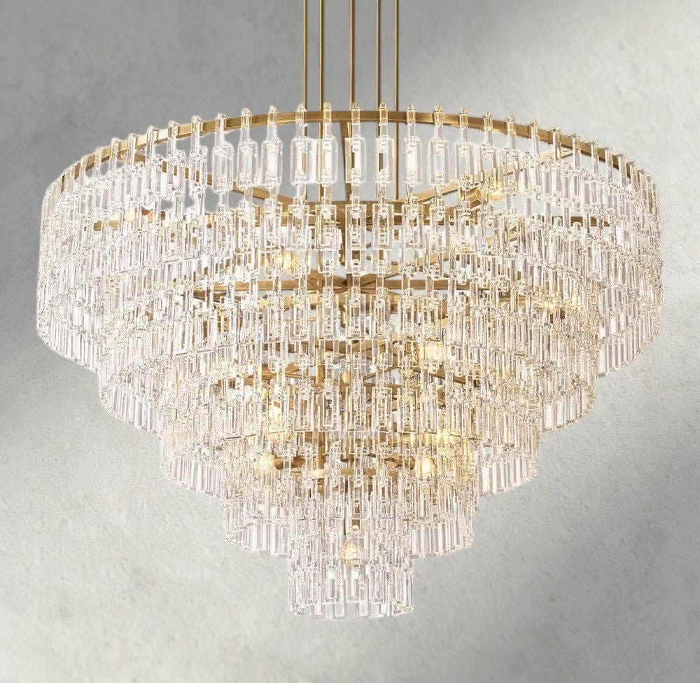 Merlyna Tiered Round Chandelier 36", 48", 60" - cyranlighting