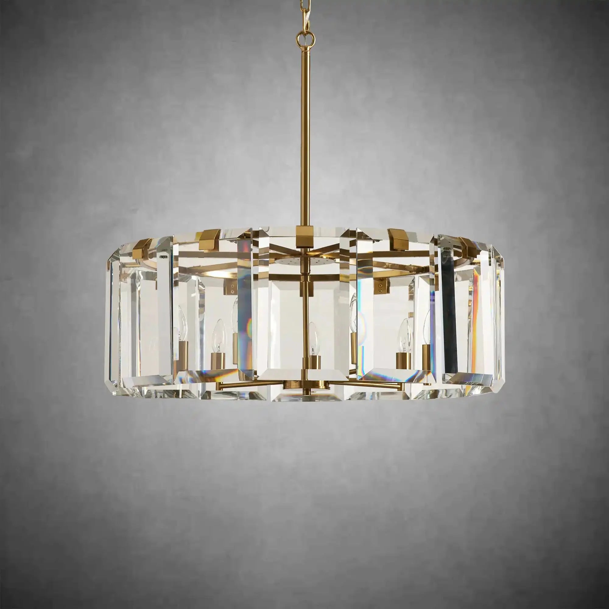 Modern Amaya Round Chandelier - cyranlamps