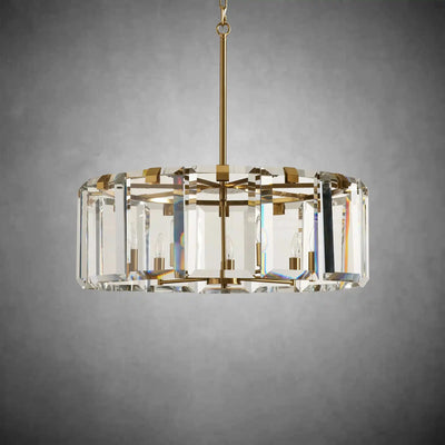 Modern Amaya Round Chandelier - cyranlamps